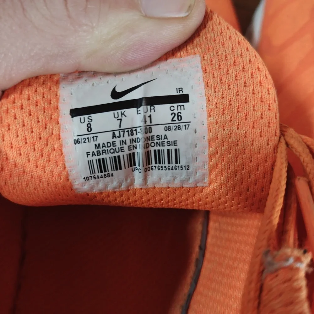 Nike size air